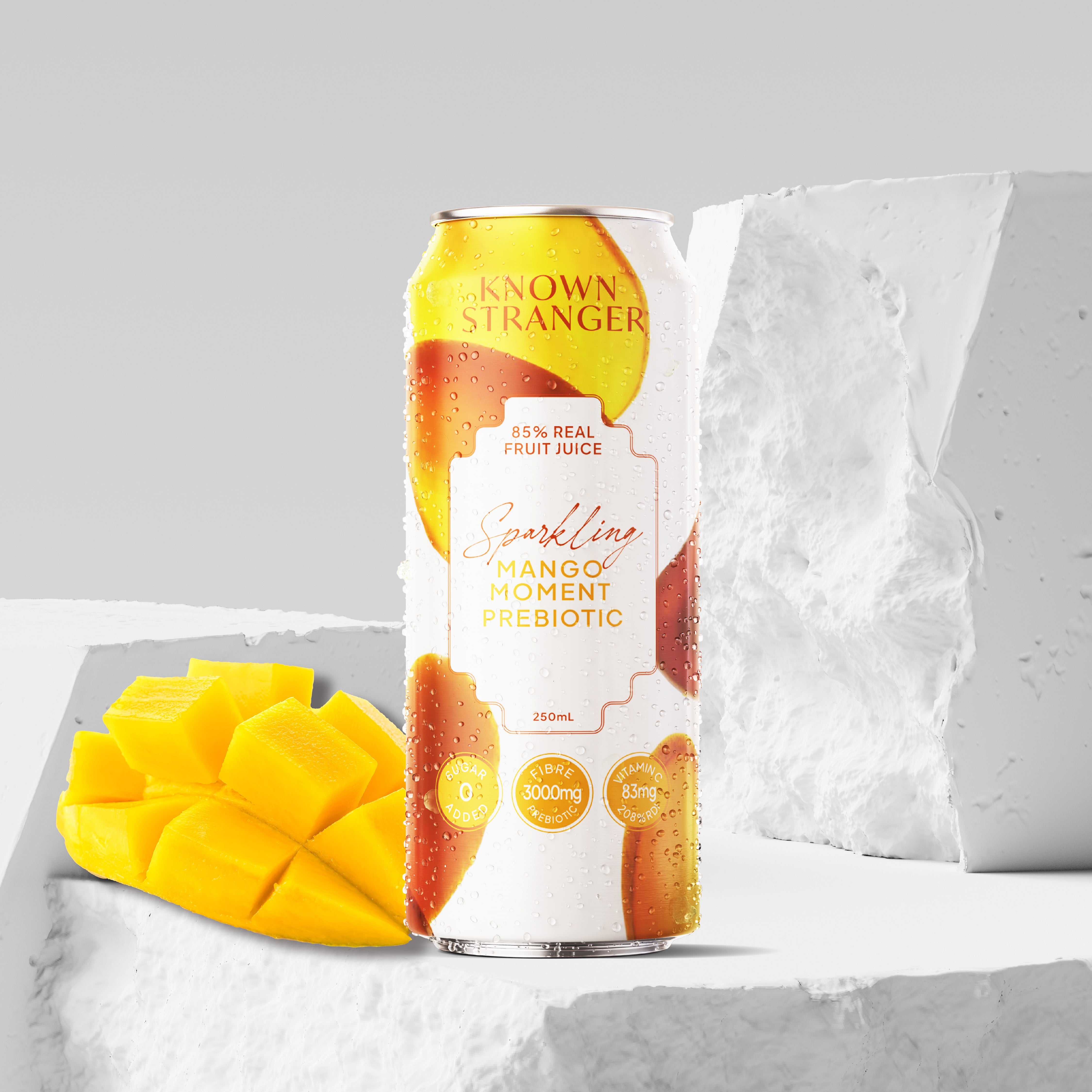 Prebiotic Sparkling Juice - Mango Moment - Taste of Awesomeness